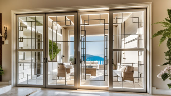OEM Aluminium Frame Glijdende Glasdeuren geluidsdicht Aluminium Glijdende Patio-deuren
