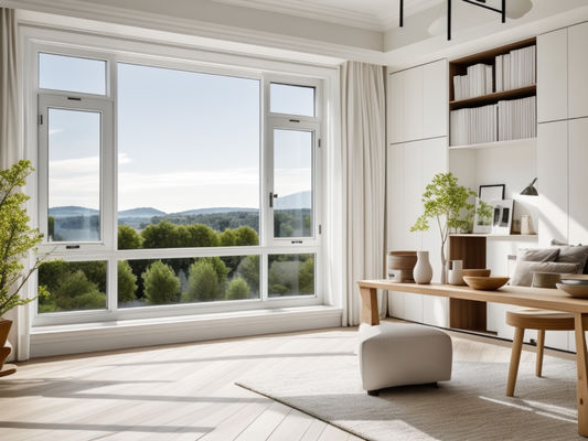 Stofdicht zijdelings gehangen aluminium vensters / gehard glas ruitvenster
