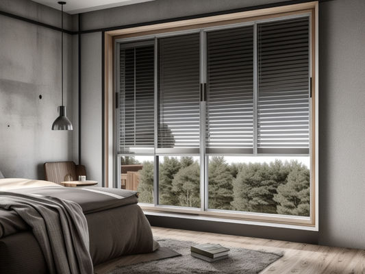 OEM poeder gecoate aluminium schuiframen lichtgewicht voor moderne huizen