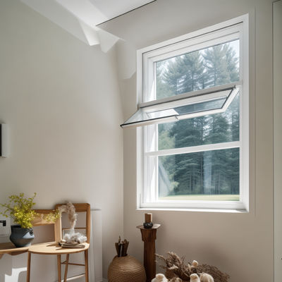 Gebouwen Aluminium Hooggehangen Venster Frame Glas Warmteisolatie