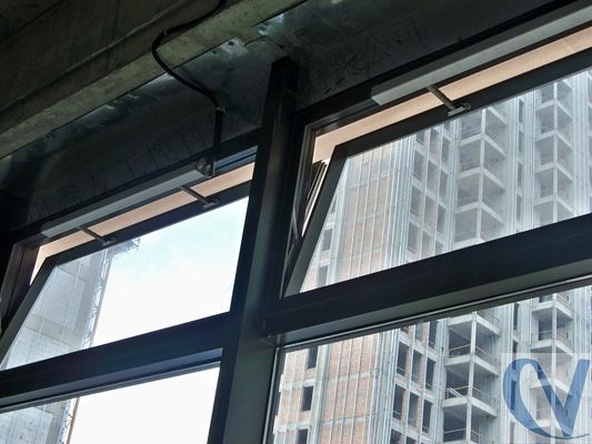 OEM Aluminium Frame Fixed Glass Window Casement geluiddichte functie