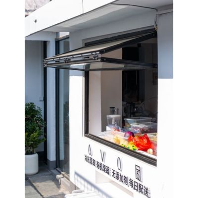 OEM Houtgraan Aluminium Bifold Windows geluidsdicht Handleiding Open