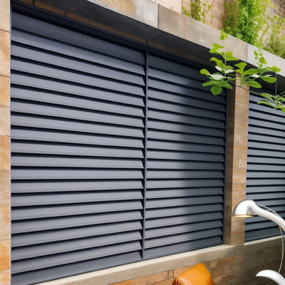 Anodiserend aluminium raam met luik, geluidsisolatie van drie glazen