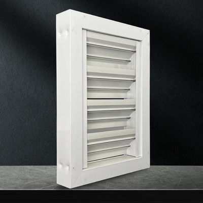 Laminated Glass Aluminium Louvered Window Lichtgewicht Elektroforese