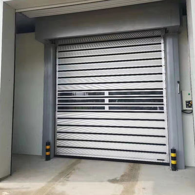Zilveren aluminium rolluik deurframe commerciële rolluik geventileerd
