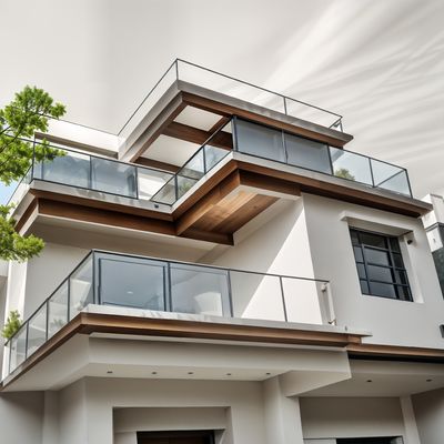 Sterke aluminium trapbalustrade brandwerend aluminium traprail