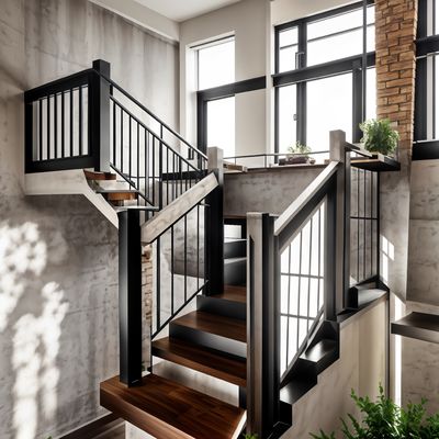 Commercieel interieur Aluminium trappenrail hekken Roestvastheid